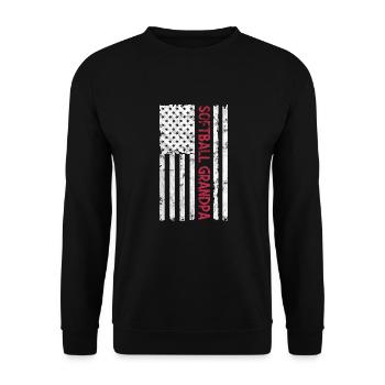 Softball États-Unis - Sweat-shirt Unisexe - noir - Devant - Alina (178cm) & Michal (187cm)