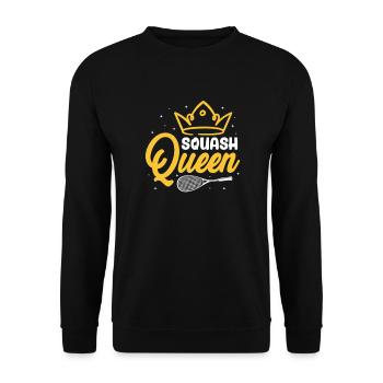 Squash - Unisex Sweatshirt - black - Front - Alina (178cm) & Michal (187cm)