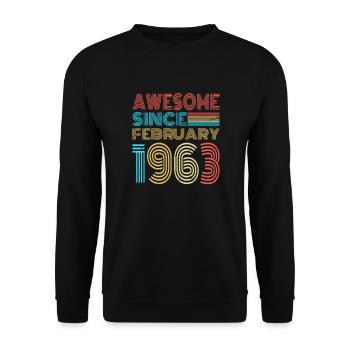 Février 1963 - Sweat-shirt Unisexe - noir - Devant - Alina (178cm) & Michal (187cm)