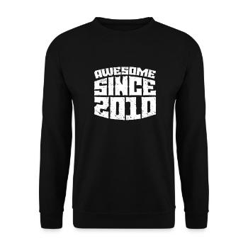 2010 13e anniversaire adolescent 13 ans cadeau - Sweat-shirt Unisexe - noir - Devant - Alina (178cm) & Michal (187cm)
