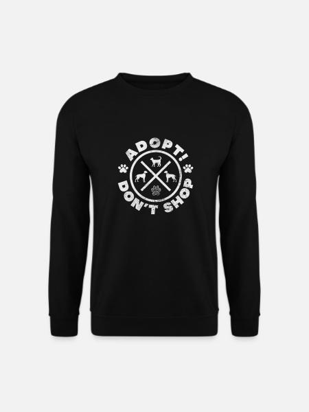 Tierrettung Tierrechte Tierliebe Haustier Geschenk - Unisex Pullover - Schwarz