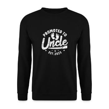 Grossesse Oncle - Sweat-shirt Unisexe - noir - Devant - Alina (178cm) & Michal (187cm)