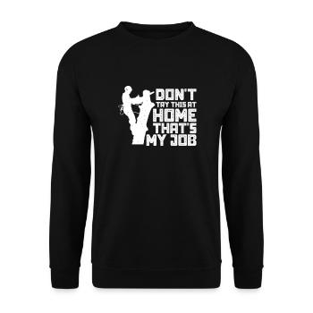 Arboriculteurs - Sweat-shirt Unisexe - noir - Devant - Alina (178cm) & Michal (187cm)