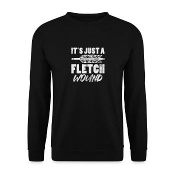 Archery Archer Archer Arrow Gift - Unisex Sweatshirt - black - Front - Alina (178cm) & Michal (187cm)