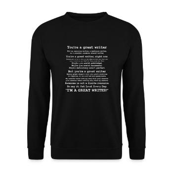 Author - Unisex Sweatshirt - black - Front - Alina (178cm) & Michal (187cm)