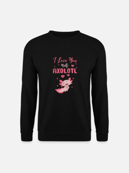 Axolotl Aquatic Animal Water Gift - Unisex Sweatshirt - black