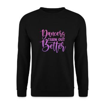 Ballett - Unisex Pullover - Schwarz - Vorne - Alina (178cm) & Michal (187cm)