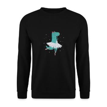 Ballet - Unisex Sweatshirt - black - Front - Alina (178cm) & Michal (187cm)