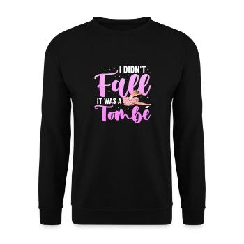 Ballet Ballerine Ballet Danseuse Danse Cadeau - Sweat-shirt Unisexe - noir - Devant - Alina (178cm) & Michal (187cm)