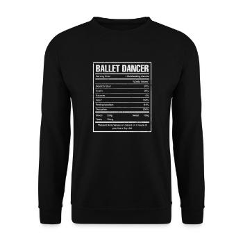 Ballet - Unisex Sweatshirt - black - Front - Alina (178cm) & Michal (187cm)