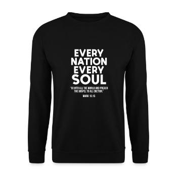 Bible Bible Verse Christian Proverbs Jesus Gift - Unisex Sweatshirt - black - Front - Alina (178cm) & Michal (187cm)