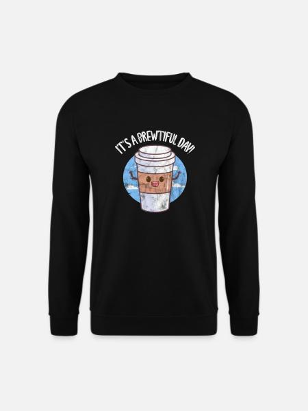 Kaffee - Unisex Pullover - Schwarz