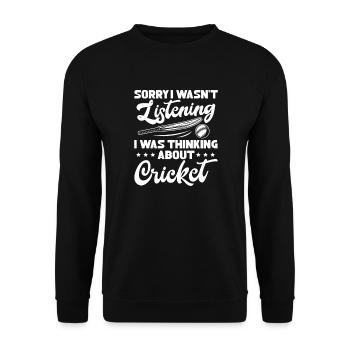 Cricket - Unisex Pullover - Schwarz - Vorne - Alina (178cm) & Michal (187cm)