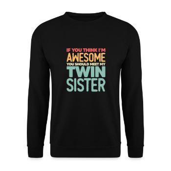 Soeur - Sweat-shirt Unisexe - noir - Devant - Alina (178cm) & Michal (187cm)