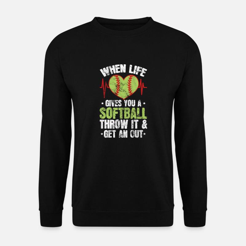 Softball - Unisex Sweatshirt - black