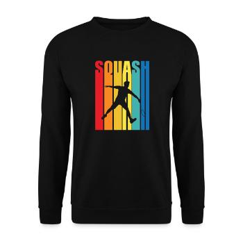 Squash - Unisex Sweatshirt - black - Front - Alina (178cm) & Michal (187cm)