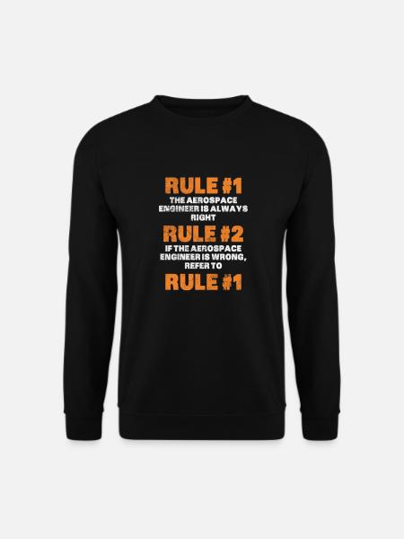 Space Engineer Aeronautical Engineer Gift - Unisex Sweatshirt - black