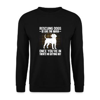 Animal Rescue - Unisex Sweatshirt - black - Front - Alina (178cm) & Michal (187cm)