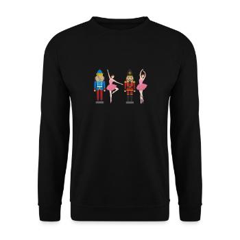 Ballet - Unisex Sweatshirt - black - Front - Alina (178cm) & Michal (187cm)