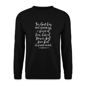 Bible - Sweat-shirt Unisexe - noir - Devant - Alina (178cm) & Michal (187cm)