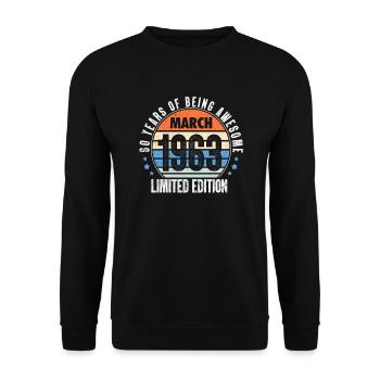 Mars 1963 - Sweat-shirt Unisexe - noir - Devant - Alina (178cm) & Michal (187cm)