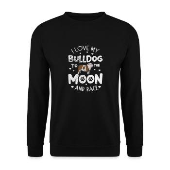 Deutsch Bulldog - Sweat-shirt Unisexe - noir - Devant - Alina (178cm) & Michal (187cm)