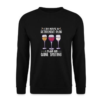 Retirement - Unisex Sweatshirt - black - Front - Alina (178cm) & Michal (187cm)
