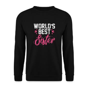 Soeur Frère Frères et sœurs Cadeau de famille - Sweat-shirt Unisexe - noir - Devant - Alina (178cm) & Michal (187cm)
