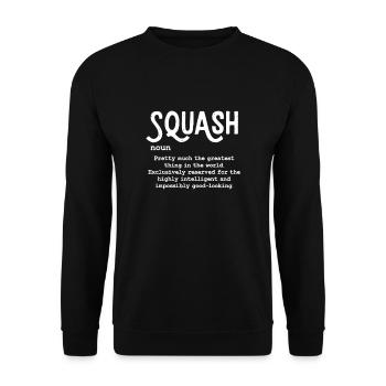 Squash - Unisex Sweatshirt - black - Front - Alina (178cm) & Michal (187cm)