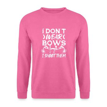 Bogenschiessen - Unisex Pullover - Pink - Vorne