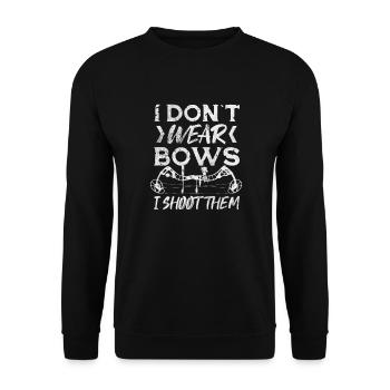 Archery Archer Archer Arrow Gift - Unisex Sweatshirt - black - Front - Alina (178cm) & Michal (187cm)