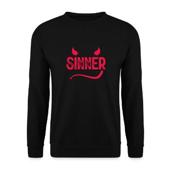 Atheist - Unisex Sweatshirt - black - Front - Alina (178cm) & Michal (187cm)