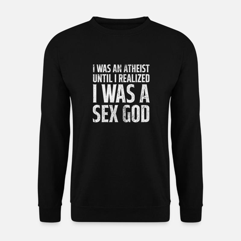 Atheist Atheismus Anti Religion Gott Geschenk - Unisex Pullover - Schwarz