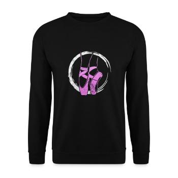 Ballet - Unisex Sweatshirt - black - Front - Alina (178cm) & Michal (187cm)