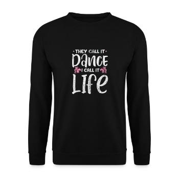 Ballet - Unisex Sweatshirt - black - Front - Alina (178cm) & Michal (187cm)