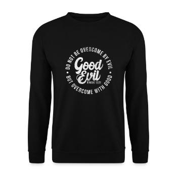 Bible - Sweat-shirt Unisexe - noir - Devant - Alina (178cm) & Michal (187cm)