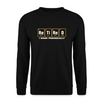 Pension de retraite Pension de pensionné Cadeau de pension de pensionné - Sweat-shirt Unisexe - noir - Devant - Alina (178cm) & Michal (187cm)