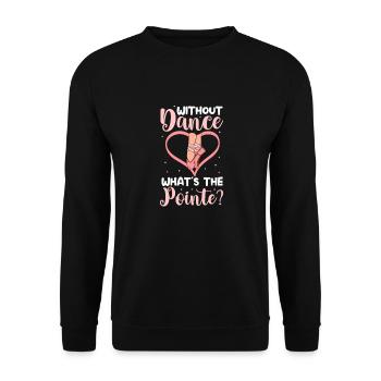 Ballet Ballerine Ballet Danseuse Danse Cadeau - Sweat-shirt Unisexe - noir - Devant - Alina (178cm) & Michal (187cm)