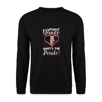 Ballet - Unisex Sweatshirt - black - Front - Alina (178cm) & Michal (187cm)