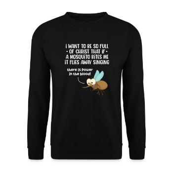 Bible Bible Versets chrétiens Don de Jésus - Sweat-shirt Unisexe - noir - Devant - Alina (178cm) & Michal (187cm)