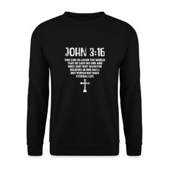 Bible - Sweat-shirt Unisexe - noir - Devant - Alina (178cm) & Michal (187cm)