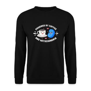 Kaffee Koffein Espresso Barista Geschenk - Unisex Pullover - Schwarz - Vorne - Alina (178cm) & Michal (187cm)