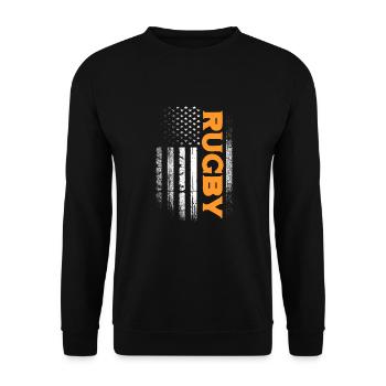 Rugby - Unisex Pullover - Schwarz - Vorne - Alina (178cm) & Michal (187cm)