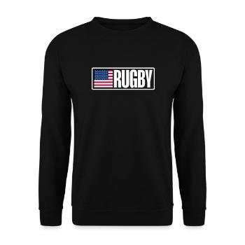 Rugby - Unisex Pullover - Schwarz - Vorne - Alina (178cm) & Michal (187cm)