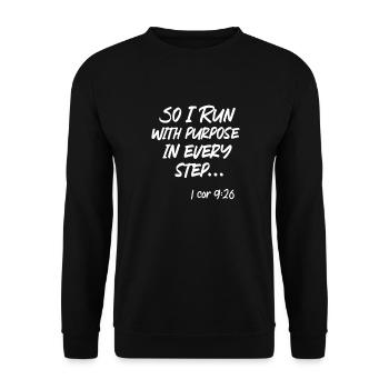 Courir - Sweat-shirt Unisexe - noir - Devant - Alina (178cm) & Michal (187cm)