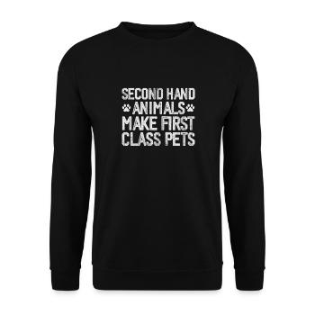Animal Rescue Animal Rights Animal Love Pet Gift - Sweat-shirt Unisexe - noir - Devant - Alina (178cm) & Michal (187cm)