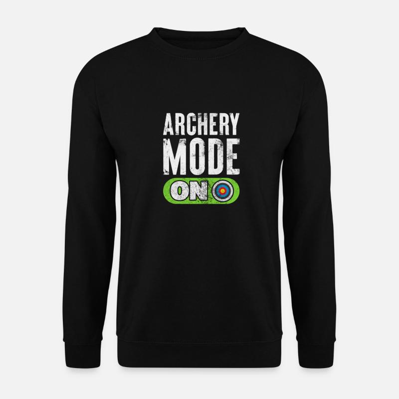 Bogenschiessen Bogenschütze Bogen Pfeil Geschenk - Unisex Pullover - Schwarz