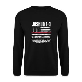 Bible Bible Versets chrétiens Don de Jésus - Sweat-shirt Unisexe - noir - Devant - Alina (178cm) & Michal (187cm)