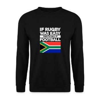 Rugby - Unisex Pullover - Schwarz - Vorne - Alina (178cm) & Michal (187cm)