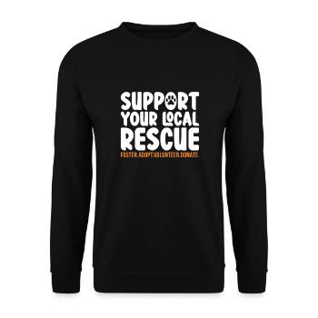 Animal Rescue - Unisex Sweatshirt - black - Front - Alina (178cm) & Michal (187cm)